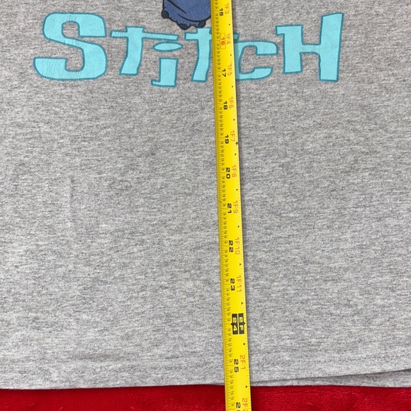 Disney Stitch Graphic Tee Gray T-Shirt Size Small - Picture 5 of 6